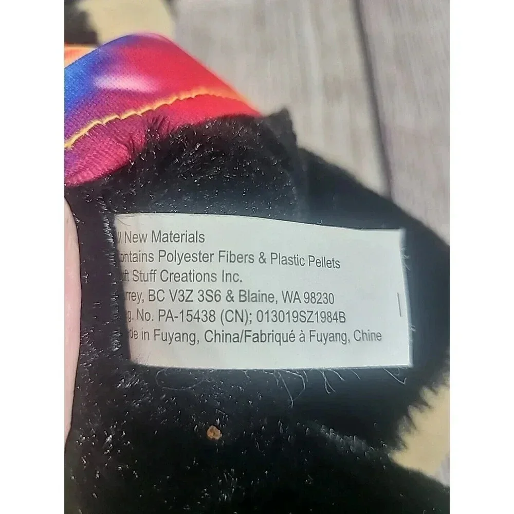 Soft Stuff Plush Ron Jon Surf Shop Teddy Bear Stuffed Animal Black 10.5